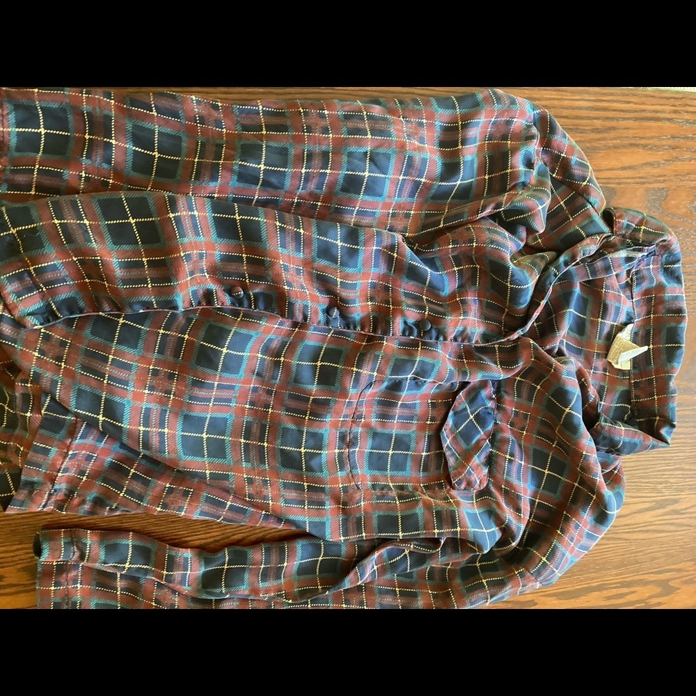 Vintage 100% silk la senza pajama pant set